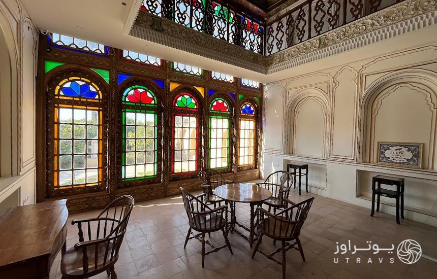 داخل عمارت اصلی باغ نارنجستان قوام شیراز